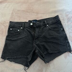 Black Denim Women's Shorts